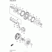 Схема вузла: Зчеплення для Suzuki DR-Z70