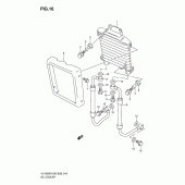 Схема вузла: Олійний охолоджувач для Suzuki VL1500 Boulevard C90T