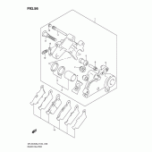 Схема узла: Задний тормозной суппорт для Suzuki DR-Z400 DR-Z400S