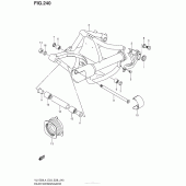 Схема вузла: Задній важіль (маятник) для Suzuki VL1500 Boulevard C90 BOSS