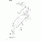 Схема узла: Заднее крыло для Suzuki GS500