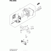Схема узла: Задний фонарь (Стоп-сигнал) для Suzuki DR-Z400 DR-Z400S