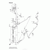 Схема вузла: Задній гальмівний циліндр Suzuki VZ1500 Boulevard M90