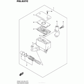 Схема вузла: Передній гальмівний циліндр (Sv650Al7 E28) для Suzuki SV650