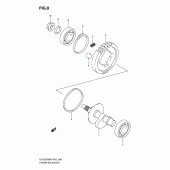 Схема вузла: Балансувальний вал для Suzuki DR125