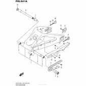 Схема вузла: Задній важіль (Маятник) для Suzuki GSX-R1000
