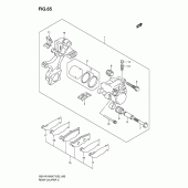 Схема вузла: Задній гальмівний супорт для Suzuki GSX-R1000