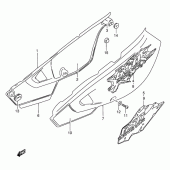 Схема вузла: Бічні панелі для Suzuki DR650 DR650RE
