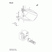 Схема узла: Правая ручка руля для Suzuki DR650 DR650SE