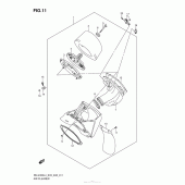 Схема узла: Воздушный фильтр для Suzuki RM-Z450