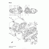 Схема вузла: Картер двигуна для Suzuki AN650 Burgman (EU analogue of SkyWave)