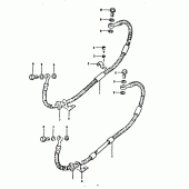 Схема узла: Задний тормозной шланг для Suzuki GSX750
