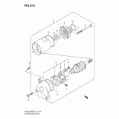 Схема узла: Стартер электрический (Denso) для Suzuki EN125