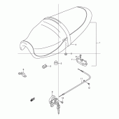 Схема узла: Сиденье для Suzuki TU125