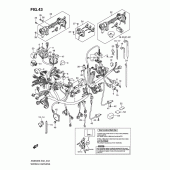 Схема вузла: Електропроводка (An650ak6/ak7/ak8/ak9/al0 e24) для Suzuki AN650 Burgman (EU analogue of SkyWave)
