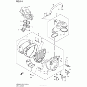 Схема узла: Воздушный фильтр для Suzuki VZ800 Boulevard M50