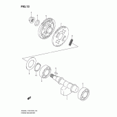 Схема вузла: Балансувальний вал для Suzuki AN400 Burgman (EU analogue of SkyWave)