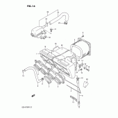 Схема узла: Воздушный фильтр для Suzuki GSX-R750