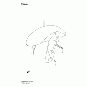 Схема вузла: Переднє крило для Suzuki GSX-R600