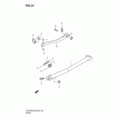 Схема узла: Подставка для Suzuki DR-Z250