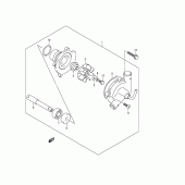 Схема вузла: Водяний насос Suzuki GSX1300 Hayabusa
