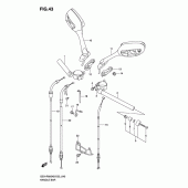 Схема узла: Руль & Тросики для Suzuki GSX-R600