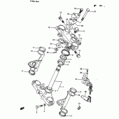 Схема узла: Рулевая траверса для Suzuki DR650 DR650R