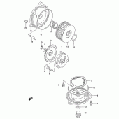 Схема узла: Масляный насос для Suzuki GZ250 Marauder