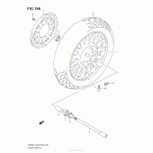 Схема вузла: Переднє колесо (Vl800C E33) для Suzuki VZ800 Boulevard M50