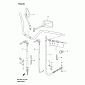 Схема узла: Руль & Тросики для Suzuki GZ125 Marauder