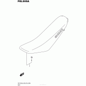 Схема вузла: Сидіння для Suzuki DR-Z125 DR-Z125L