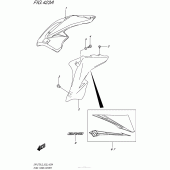 Схема узла: Накладка топливного бака для Suzuki DR-Z70