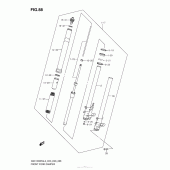 Схема узла: Вилка передней оси (Gsx1300Ral3 E28) для Suzuki GSX1300 Hayabusa
