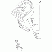 Схема узла: Спидометр (Model x/y/k1/k2/k3/k4) для Suzuki VL1500 Intruder LC