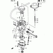 Схема вузла: Карбюратор для Suzuki DR650 DR650R