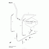 Схема узла: Руль & Тросики для Suzuki AN650 Burgman (EU analogue of SkyWave)