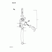 Схема узла: Топливный кран для Suzuki RM125