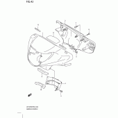 Схема узла: Накладка руля (Model k8) для Suzuki UX125 Sixteen