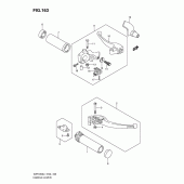 Схема вузла: Ручки керма (Vzr1800l1 e2) для Suzuki VZR1800 Intruder M1800R/ Boulevard M109R