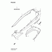 Схема вузла: Бічні панелі (An400sk5/sk6) для Suzuki AN400 Burgman (EU analogue of SkyWave)