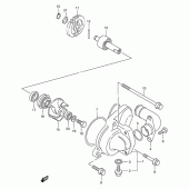 Схема вузла: Водяний насос Suzuki TS125