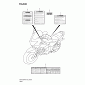 Схема вузла: Інформаційні наклейки (Model k9) для Suzuki GSF1250 Bandit