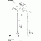 Схема вузла: Кермо & Тросики для Suzuki RM-Z250