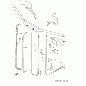 Схема вузла: Кермо & Тросики для Suzuki DR650 DR650S