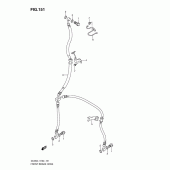 Схема узла: Передний тормозной шланг (Dl650l1 e19) для Suzuki DL650 V-Strom