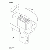 Схема вузла: Акумулятор для Suzuki VL800 Intruder C800C/Boulevard C50C