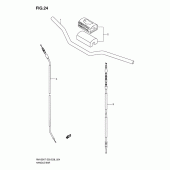 Схема узла: Руль & Тросики для Suzuki RM125