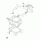 Схема узла: Цилиндр для Suzuki DR-Z400 DR-Z400S