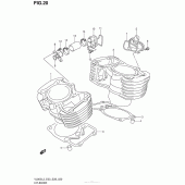 Схема узла: Цилиндр для Suzuki VL800 Boulevard C50T