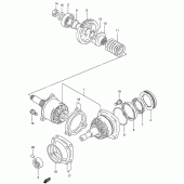 Схема вузла: Вторичная передача для Suzuki VS800 Boulevard S50